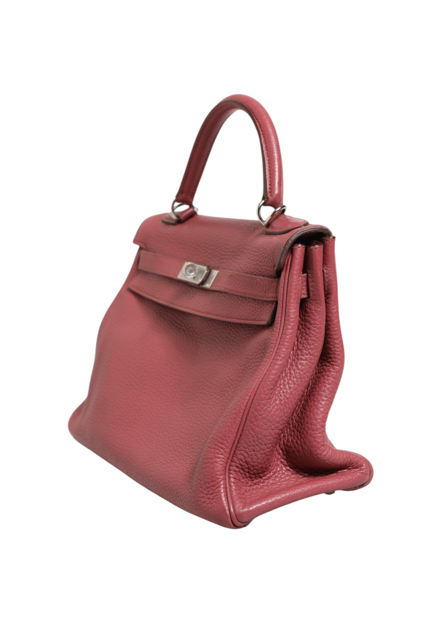 Kelly 32 Rouge H Togo Retourne Palladium