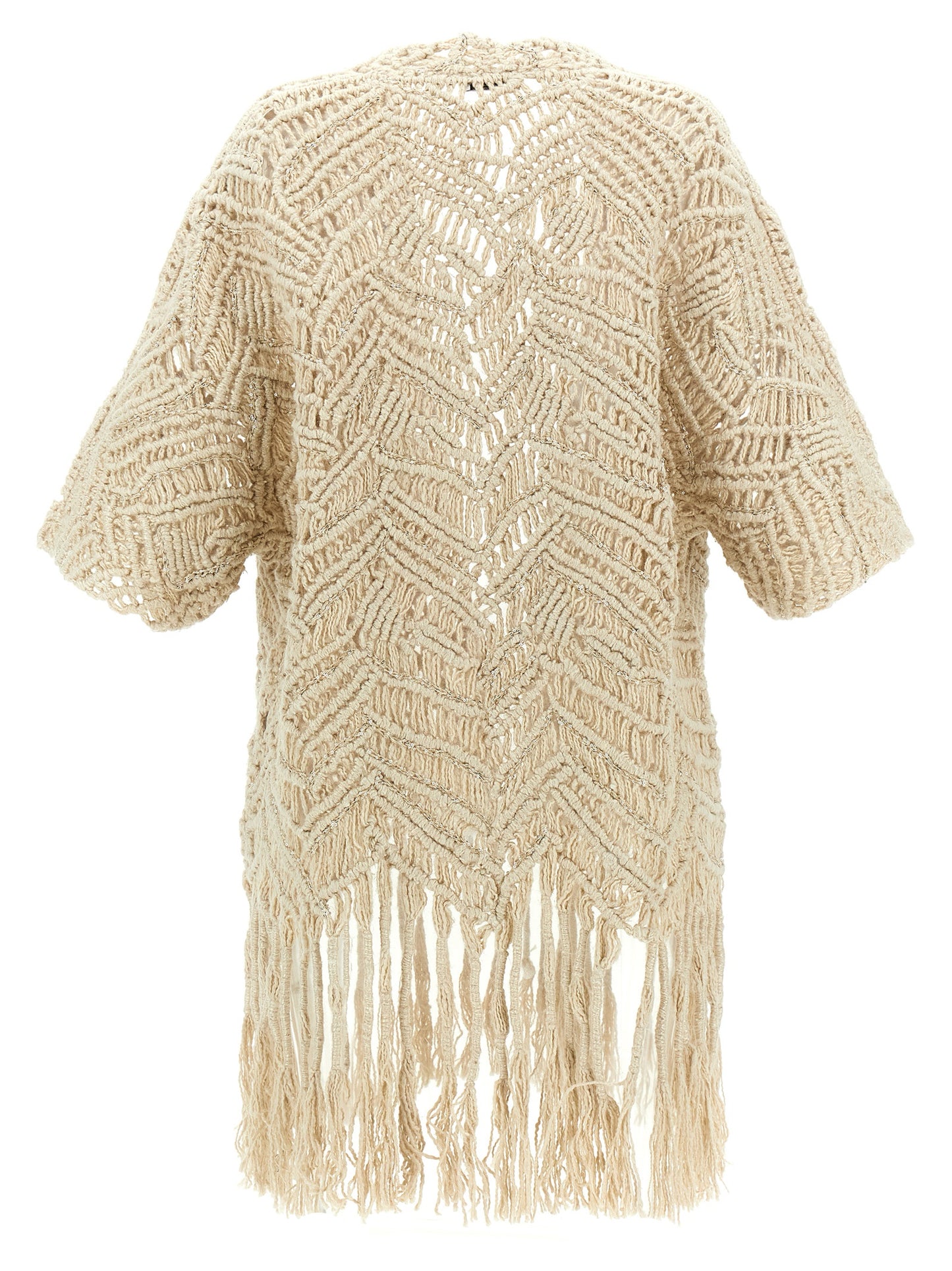 Beige Silk Cardigan
