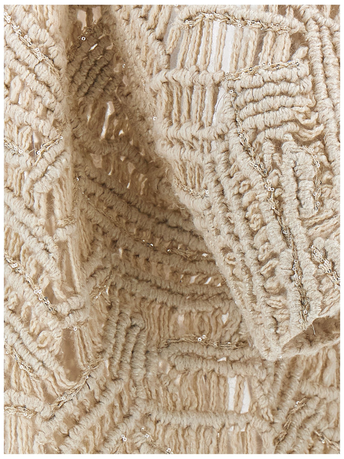 Beige Silk Cardigan