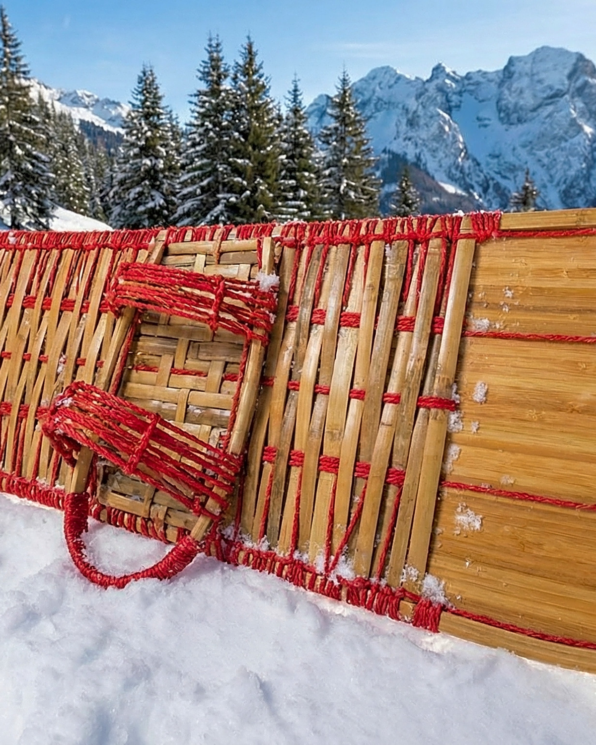 All Natural Bamboo Snowboard