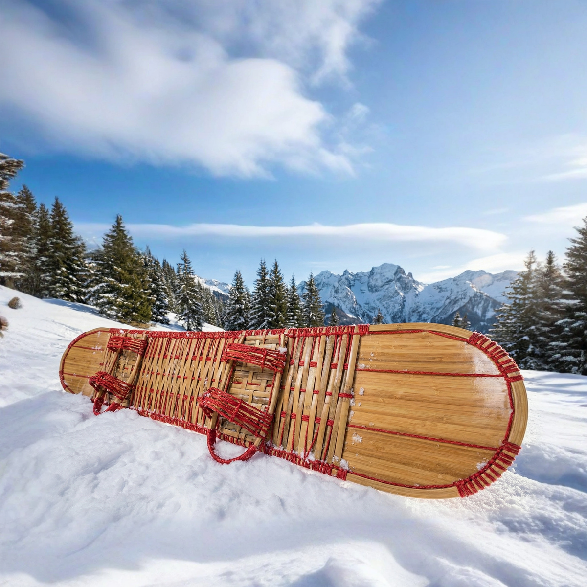 All Natural Bamboo Snowboard