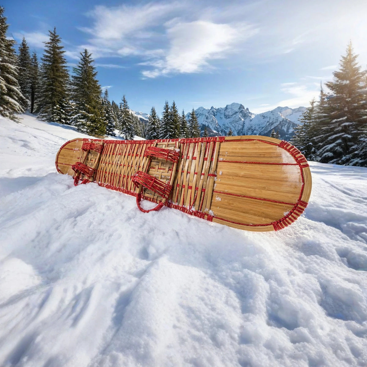 All Natural Bamboo Snowboard